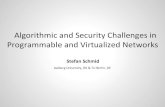 Algorithmic and Security Challenges in Programmable and ... · connectivity. Neither tool could reveal problems with the switches, the congestion experienced by individual packets,