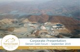 Corporate Presentation · 1) Torex Gold –2018 Corporate Responsibility Report (Government payments includes payments not covered by ESTMA such as import taxes and payroll taxes)