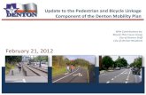 Update to the Pedestrian and Bicycle Linkage Component of ... The Update to the Pedestrian and Bicycle