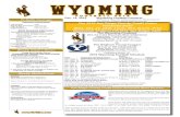 Wyoming Cowboys and Cowgirls...FOOTBALL 2016 WYOMING Page 1 WWYOMINGYOMING FFOOTBALL 2016 O O T B A L L 2 0 1 6 Dec. 14, 2016 Wyoming Football Contacts Tim Harkins, Associate Athletic