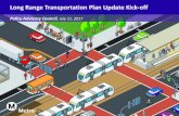 Long Range Transportation Plan Update Kick-off · 2019-01-31 · July 11, 2017 - Long Range Transportation Plan Update Kick-off - Metro Policy Advisory Council Meeting Keywords: July