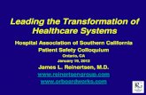 Leading the Transformation of Healthcare Systems Leading the Transformation of Healthcare Systems Hospital