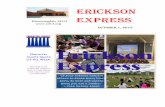ERICKSON EXPRESSThursday, October 8, 2015: PTO Skating Party (see flyer) Friday, October 9, 2015: No School Character Counts!: Erickson Elementary School will be hosting a Socktober: