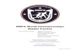 NHPA World Championships Bidder Packet Guidlines.pdf · 2019-07-13 · NHPA World Championships . Bidder Packet . Documents included: World Tournament Bidder Guidelines World Tournament