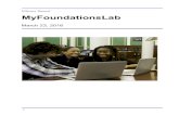 Efficacy Report MyFoundationsLab - Pearson€¦ · MyFoundationsLab is a masterybased online program for assessing and remediating reading, writing, mathematics, and study skills.
