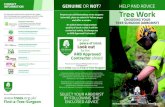CONTACT GENUINE OR NOT Tree Work - trees.org.uk€¦ · Competent arborists will have certificates which show that they have been trained and assessed. They will often have other