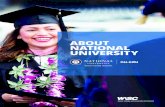 National University Brochure · 5/19/2020  · As a Hispanic-Serving Institution (HSI), we’re dedicated to serving a diverse population of students. Thirty percent of our student