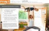 Latitude - Pivot Health · 2020-08-06 · Latitude Savings on everyday health care needs and cash benefits to help cover unexpected medical expenses Membership benefits include: •