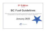 (1995-2020) BC Fuel Guidelines BC Fuel Guidelines (9th … · • Transportation of Dangerous Goods: Training Certification for TDG Class 3 Flammable Liquids. Contact Information:
