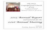 2014 Annual Report & 2015 Annual Mtgucc-lee.org/wp-content/uploads/AnnualReport_2015.pdf · 2016-08-19 · The First Congregational Church of Lee 7 | 2015 Annual Report and materials