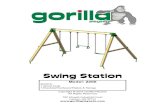 Swing Station - Gorilla Playsetsdealers.gorillaplaysets.com/manuals/additions/swing... · 7/1/2013  · Swing Set, Free Standing Tire Swing, See-Saw, Children’s Picnic Table with