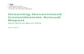 Greening Government Commitments Annual Report...baseline. These targets were carried forward for one year for 2015-16 (the period covered by this report) in order to encourage continued