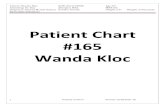 Patient: Wanda Kloc Patient Chart #165 Wanda Kloc. Patient: Wanda Kloc DOB: 03/17/XXXX Age: 84 Attending: