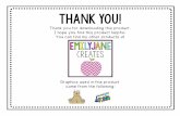 Thank you! · Thank you! Thank you for downloading this product. I hope you find this product helpful. You can find my other products at Graphics used in this product came from the