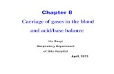 Carriage of gases in the blood and acid/base balancecourse.sdu.edu.cn/Download/3800ec67-8a1b-4a30-b7dc... · Acid/base balance. 34. Interpretation of arterial blood gases. Title: