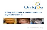 15q24 microdeletion syndrome - Chromosome · 2018-07-16 · 2 15q24 microdeletion syndrome The information in A 15q24 microdeletion is a very rare genetic condition in which a tiny