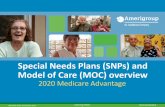 Special Needs Plans (SNPs) and Model of Care (MOC) overview · •As provided under section 1859(f)(7) of the Social Security Act, every SNP must have a MOC approved by NCQA and CMS.