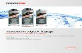 TEROSON AQUA Range · Underbody Coating: TEROSON WT R2000 AQUA • Extreme abrasion resistance • Resistance against cold cracking up to -25°C • Very high solid content. For OEM