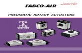 PNEUMATIC ROTARY ACTUATORS...PNEUMATIC ROTARY ACTUATORS FRA.C-09 FRA & FRC Series PPrices effectiverices effective SSeptember 1, 2011eptember 1, 2011