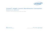Intel High Level Synthesis Compiler · Intel® High Level Synthesis Compiler Reference Manual Updated for Intel ® Quartus Prime Design Suite: 19.3 Subscribe Send Feedback MNL-1083