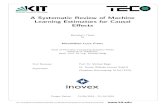 A Systematic Review of Machine Learning …...A Systematic Review of Machine Learning Estimators for Causal E ects Bachelor’s Thesis by Maximilian Luca Franz Chair of Pervasive Computing