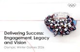 Delivering Success: Engagement, Legacy and Vision · Delivering Success: ngagement, Legacy and Vision Olympic Winter Games 2026. It was necessary to position Torino on the map. It