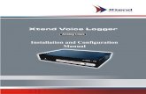 Xtend Voice Logger · 2019-03-07 · Xtend Voice Logger for Analog Lines is a multi-line voice recording device that can be used to record telephone conversations occurring on analog