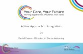A New Approach to Integration By · Final Draft SOC 071015. 5. Challenges and opportunities-Funding pressures-Population growth-Ageing population with more complex care needs-Disjointed