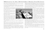 Welcome to the 2014 Labor Notes Conference Labor Notes program... · 1 Welcome to the 2014 Labor Notes Conference John A. Harris, Jr. Since the last Labor Notes Conference we’ve