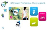 ST Enables The Wireless Charging World...Wireless charging is part of the convergence of smartphones and vehicles STWBC-MC transmitter controlling flyback, half Bridge, coil selectors,