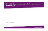 Draft Statement of Accounts Statement of 2015/16 Accounts ...€¦ · Draft Statement of Accounts 2015/16 21st June 2016 . COMMUNITY LANGUAGES 1. CONTENTS PAGES Community Languages