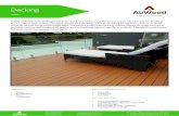Decking - aliwood.com.au€¦ · Decking — AliWood Aluminium Decking is ideal for quick installation and fire prone areas. Ideal for patios, floating floors, jetty’s, and commercial