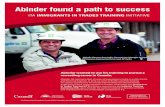 Abinder found a path to success - ITA BC · Bill Hanson, Engineering Team Lead with BC Hydro, is happy Abinder challenged the Red Seal. “When we met Abinder, it was obvious he was