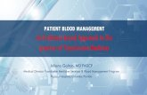 PATIENT BLOOD MANAGEMENT An Evidence based Approach to … · OUTLINE • Patient Blood Management: Florida Hospital ... United States General Surgical ICU 240 United States Medical