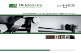 Catأ،logo de Sistemas para Puertas Correderas HERRAJES Opcional puertas de cristal 15123 12264 FLOAT