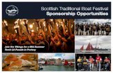 Scottish Traditional Boat Festival Sponsorship …...Festival Sponsorship Opportunities Friday and Saturday Night Gigs at the Green Barbara Dickson & Rab Noakes De Kinkels Cost :£2,000