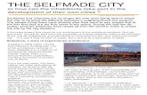 THE SELFMADE CITY - WordPress.com · THE SELFMADE CITY or how can the inhabitants take part in the development of their own cities ? Clémentine Duquay, Paula Furer Architects and