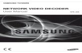 NETWORK VIDEO DECODER€¦ · The network video decoder employs H.264/MPEG-4/MJPEG multi-format decoder to decode and display up to 4 video streams transferred through network. Supports