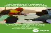 PARTICIPATORY CAPACITY AND VULERABILITY …...Oxfam’s participatory capacity and vulnerability analysis (PCVA) tool outlines a multi-stakeholder risk analysis and planning process