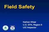 FIELD SAFETY - United States Environmental …...FOOT PROTECTION Proper footwear can afford a level of protection for the feet and toes. Steel-toed boots or shoes protect toes against