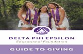 GUIDE TO GIVINGGUIDE TO GIVING - dphiefoundation.org · mission is to facilitate the growth and strategy about recruiting through authenticity by communicating ... at ILF is interdisciplinary