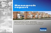 Cover Page Research report - Wandsworth Borough Council · Cover Page Research report Housing Link Panel Participation Survey 2012 Prepared for: Wandsworth Council. ... ISO 9001/2008;