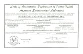 Scientific Analytical Institute | Asbestos Analysis | IAQ ... · DRINKING WATER (SDWA) STATUS REPORTED ON 11/19/2015 ANALYTE NAME ASBESTOS ASBESTOS IN WATER (TEM) Report Printed on: