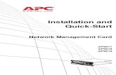 Installation and Quick-Start• Provide UPS-specific application modules based on the ... • Network Management Card User’s Guide ... Network Management Card, contain removable,