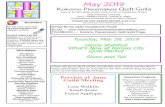 May 2019 - WordPress.com€¦ · The Michiana Event Center. 455 E. Farver Street. Featuring. Judy and Judel Niemeyer. Stacy West, Pat Holly, Sue Nickels. May 28 Indiana Wesleyan .