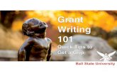 Ball State University - Muncie Neighborhoods€¦ · Writing Your Grant Proposal Ball State University Parts of a Grant Proposal • Executive Summary • Statement of Need/Significance