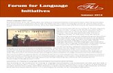 Forum for Language Initiatives - fli-online.orgfli-online.org/.../2015/02/FLI-newsletter...2012-.pdf · FLI is a planning group member of this new global organization. Forum for Language