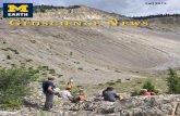 Geoscience News Fall 2015 - College of LSA€¦ · Fall 2015 GEOSCIENCE NEWS. 2 Dear Alumni and Friends, Greetings from Ann Arbor! I hope the last year was a happy and productive