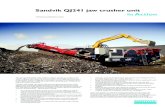 Sandvik QJ241 jaw crusher unit in Action...Sandvik QJ241 jaw crusher unit in Action Technical specification sheet The new Sandvik QJ241 is the smallest compact tracked jaw crusher