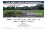 FOR SALE - Sealed Bids Coming Duetennessee.edu/wp-content/uploads/2019/08/190822_UT...Approximate Property Lines FOR SALE - Sealed Bids Coming Due. Open houses are being held on September